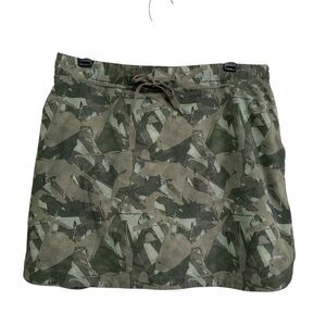 Slazenger Skort Golf Women Size Large Green Camo Camouflage Skirt/Shorts Pockets